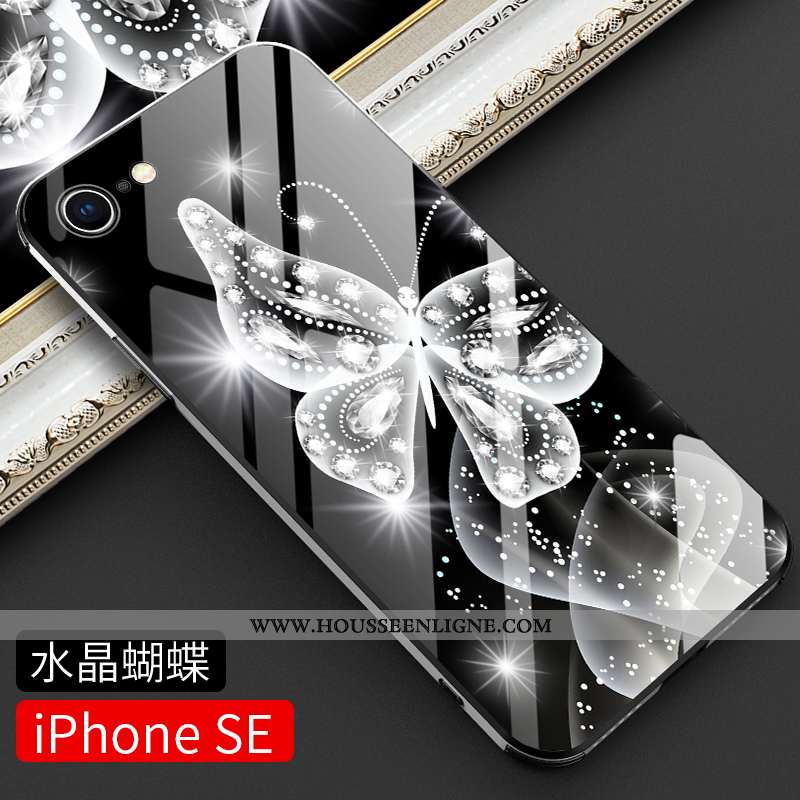 Étui iPhone Se (nouveau) Légère Protection Tendance Nouveau Ultra Noir