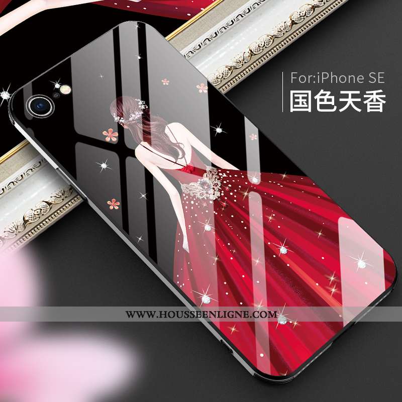 Étui iPhone Se (nouveau) Mode Protection Téléphone Portable Créatif Personnalité Coque Luxe Violet
