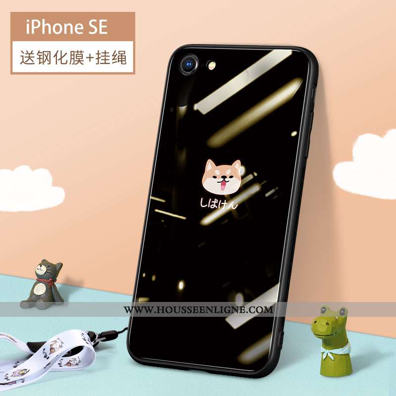 Étui iPhone Se (nouveau) Ultra Tendance Coque Tout Compris Net Rouge Nouveau Légère Blanche