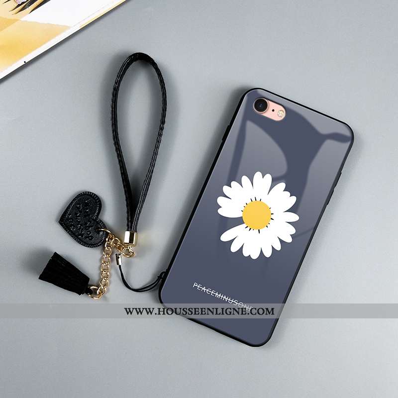 Étui iPhone Se (nouveau) Verre Personnalité Fluide Doux Tendance Créatif Téléphone Portable Petite M
