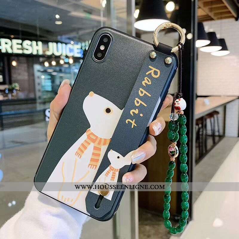 Étui iPhone X Créatif Charmant Coque Frais Vert Personnalité Petit Verte
