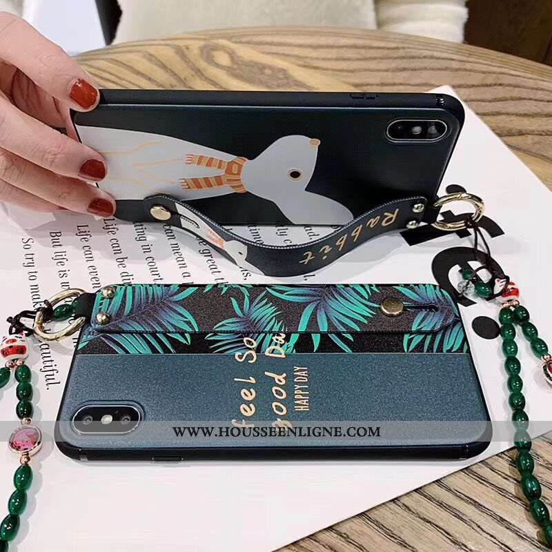 Étui iPhone X Créatif Charmant Coque Frais Vert Personnalité Petit Verte
