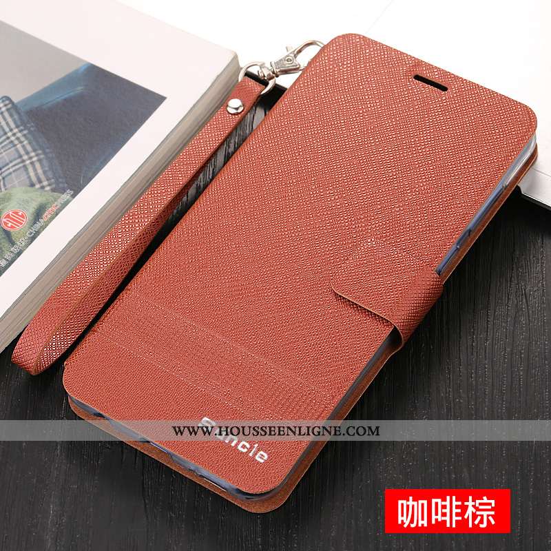 Étui iPhone X Fluide Doux Silicone Cuir Bleu Protection Incassable