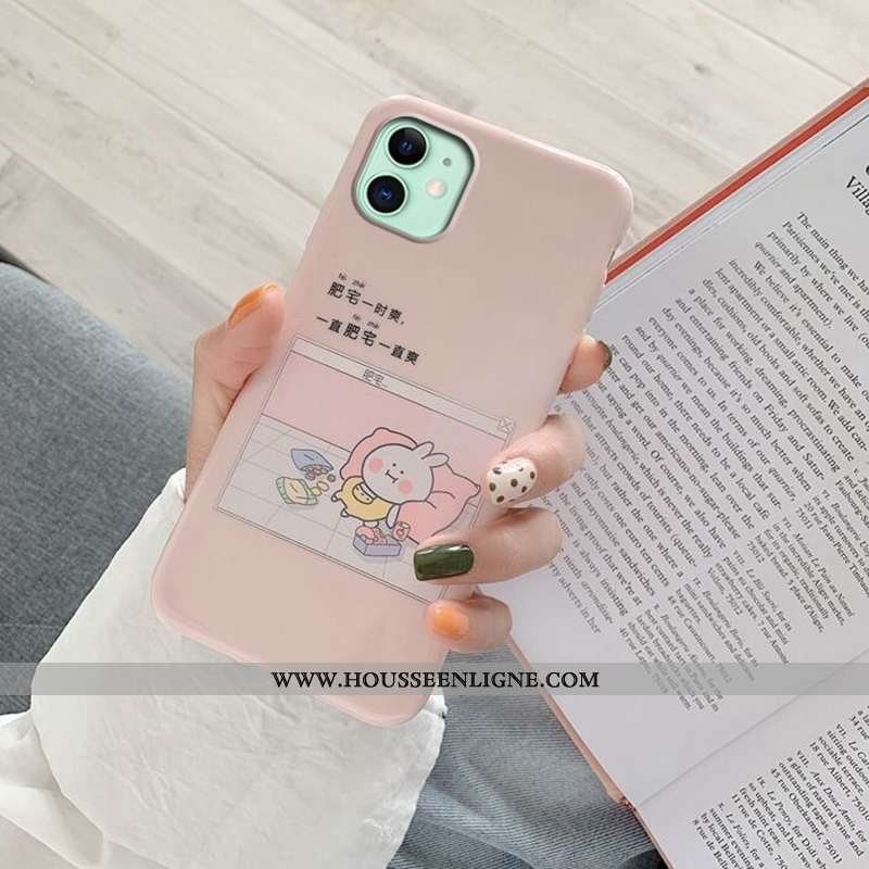 Étui iPhone X Ultra Tendance Coque Vent Silicone Net Rouge Rose