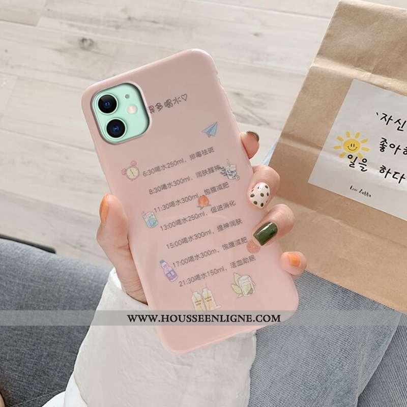 Étui iPhone X Ultra Tendance Coque Vent Silicone Net Rouge Rose