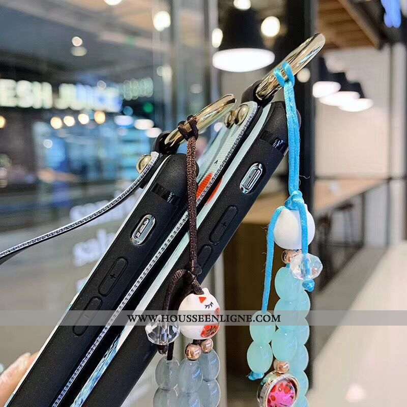 Étui iPhone X Élégant Fluide Doux Bleu Téléphone Portable Coque Créatif Tout Compris