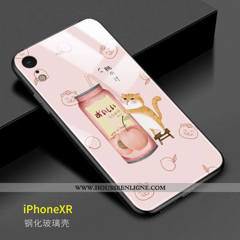 Étui iPhone Xr Charmant Verre Miroir Frais Téléphone Portable Difficile Vert Verte