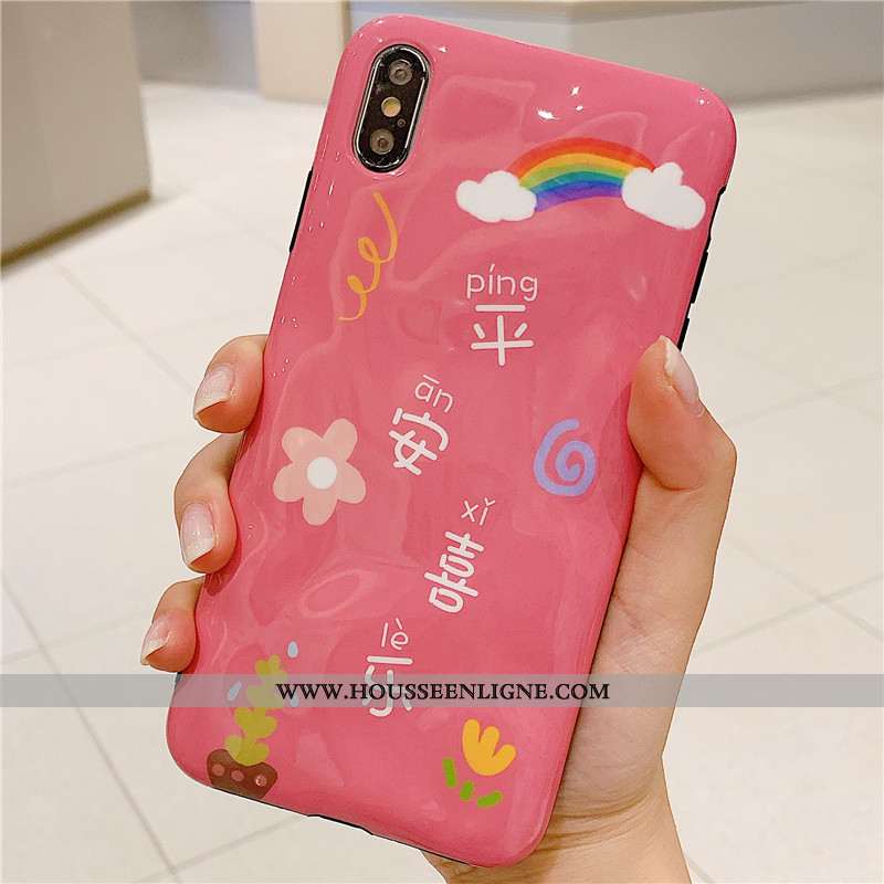 Étui iPhone Xs Fluide Doux Personnalité Amoureux Vert Style Chinois Nouveau Coque Verte