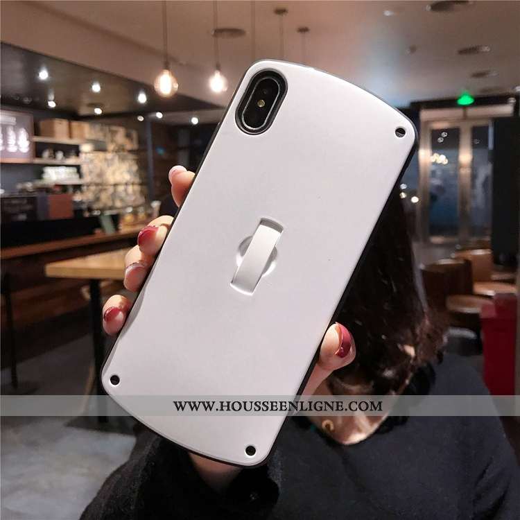 Étui iPhone Xs Fluide Doux Téléphone Portable Rouge Couleur Unie Nouveau Coque Incassable