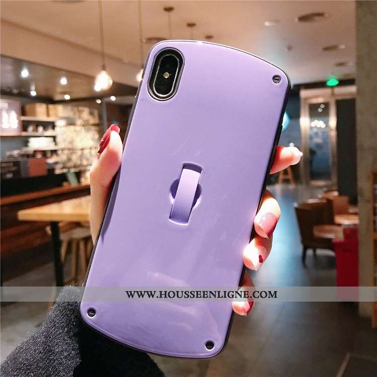 Étui iPhone Xs Fluide Doux Téléphone Portable Rouge Couleur Unie Nouveau Coque Incassable