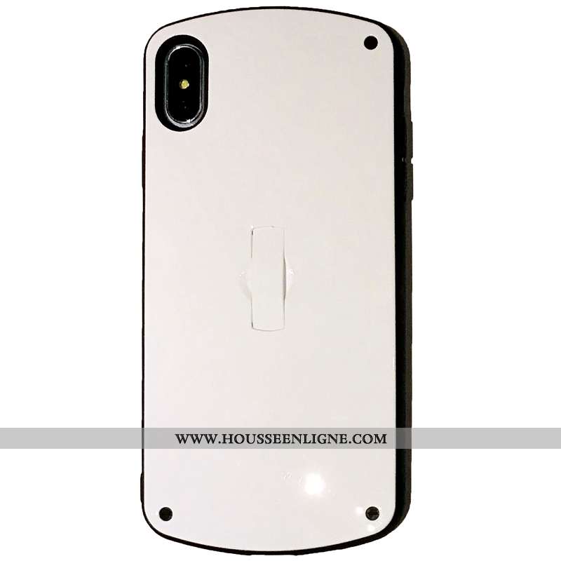 Étui iPhone Xs Fluide Doux Téléphone Portable Rouge Couleur Unie Nouveau Coque Incassable