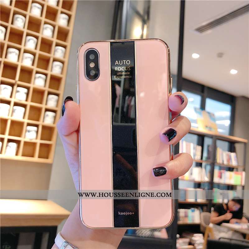 Étui iPhone Xs Légère Fluide Doux Tout Compris Brillant Rose Ultra