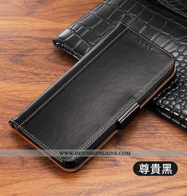 Étui iPhone Xs Max Cuir Portefeuille Coque Bovins Carte Téléphone Portable Rouge