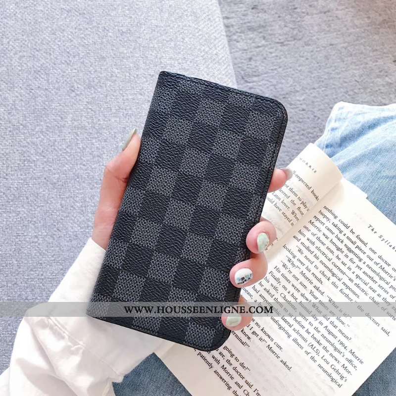 Étui iPhone Xs Max Cuir Tout Compris Noir Housse Téléphone Portable Coque