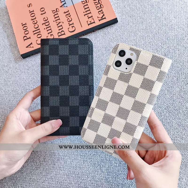 Étui iPhone Xs Max Cuir Tout Compris Noir Housse Téléphone Portable Coque