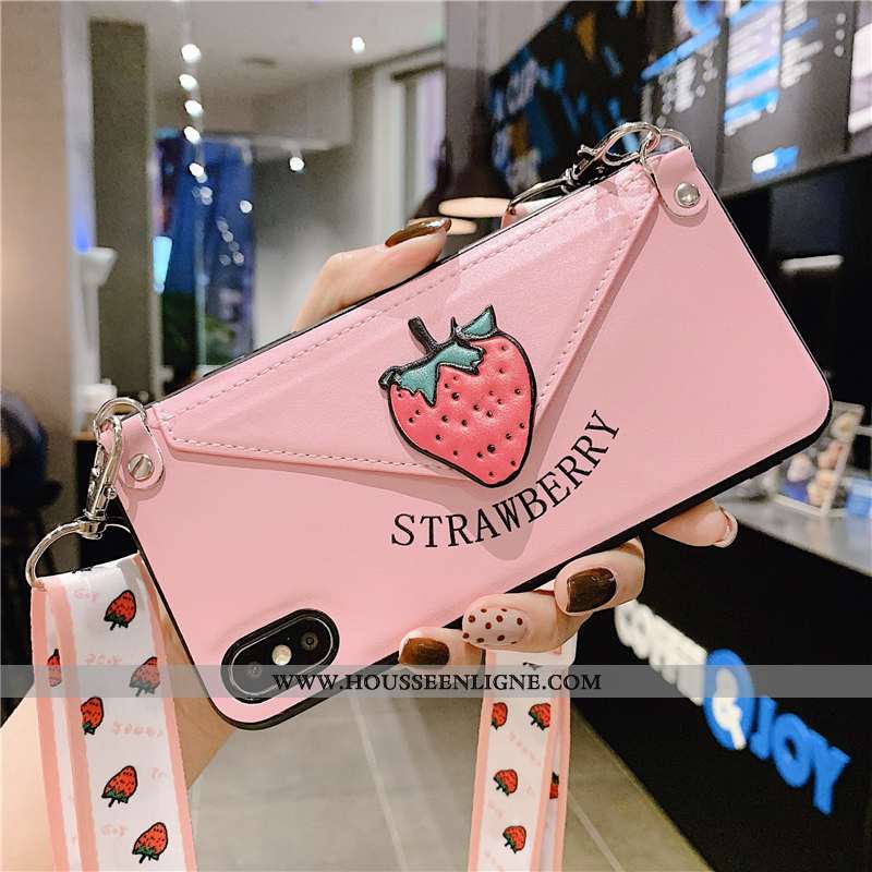 Étui iPhone Xs Max Fluide Doux Ornements Suspendus Téléphone Portable Tout Compris Coque Support Inc