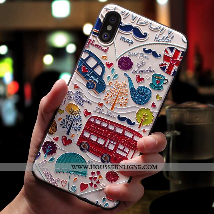 Étui iPhone Xs Max Légère Fluide Doux Téléphone Portable Rose Ornements Suspendus Tendance Ultra