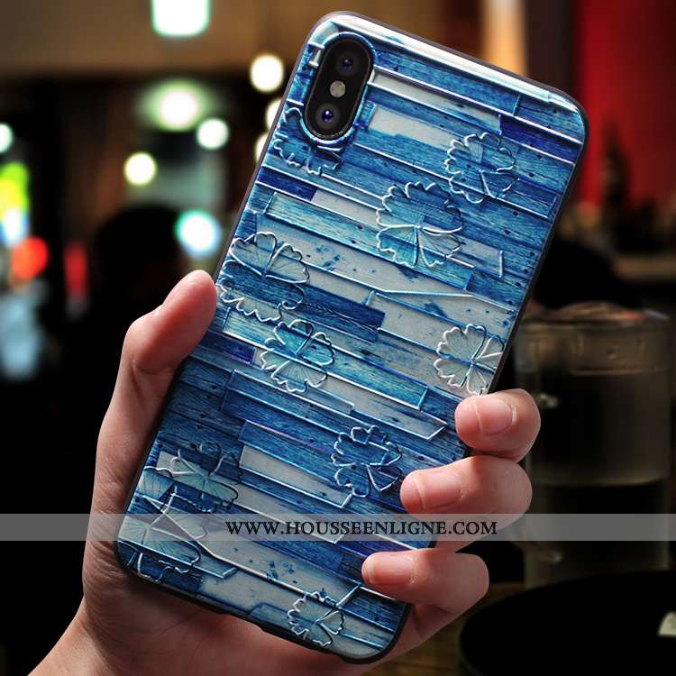 Étui iPhone Xs Max Légère Fluide Doux Téléphone Portable Rose Ornements Suspendus Tendance Ultra