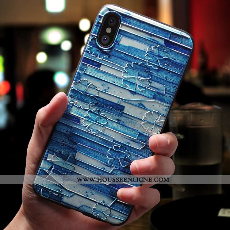 Étui iPhone Xs Max Légère Fluide Doux Téléphone Portable Rose Ornements Suspendus Tendance Ultra