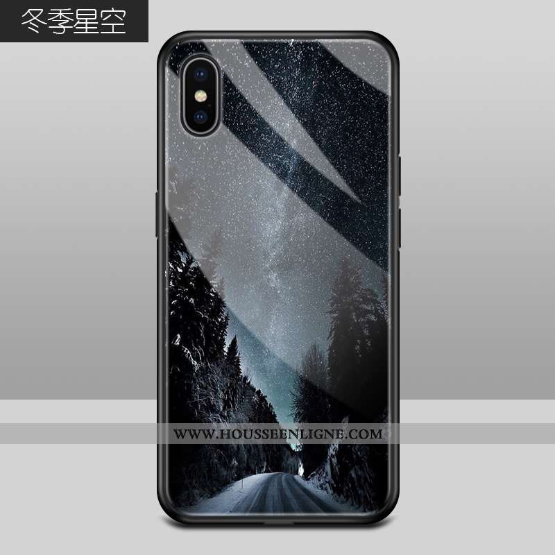 Étui iPhone Xs Max Personnalité Créatif Protection Amoureux Difficile Tendance Verte
