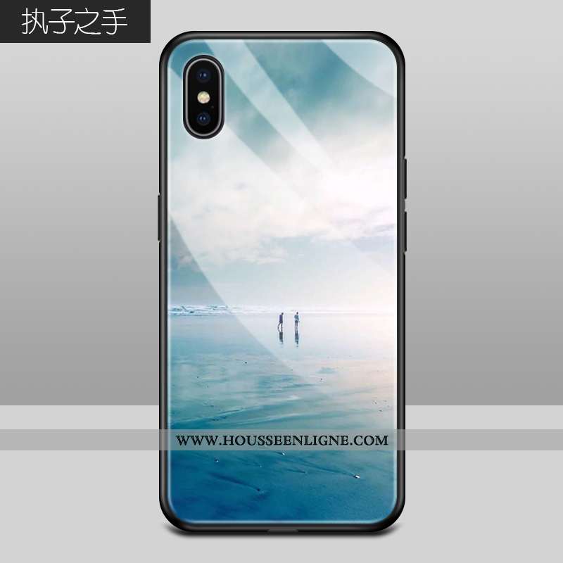 Étui iPhone Xs Max Personnalité Créatif Protection Amoureux Difficile Tendance Verte