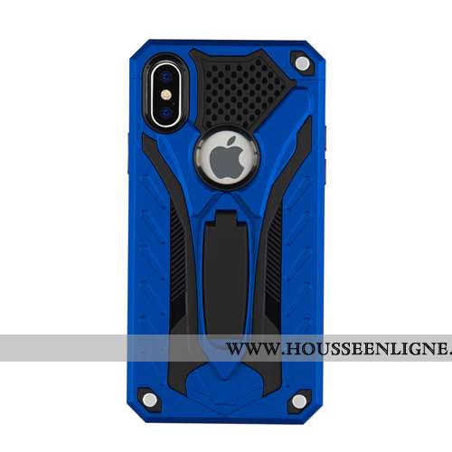 Étui iPhone Xs Max Protection Incassable Coque Noir Support Armure Faire Du Vélo