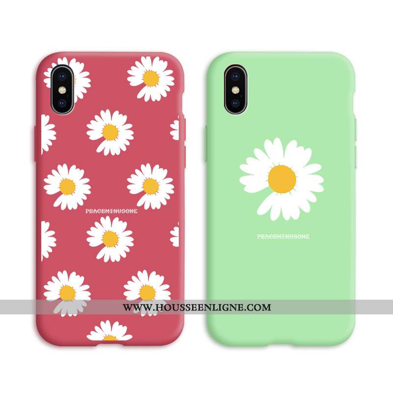 Étui iPhone Xs Max Protection Personnalité Tout Compris Coque Net Rouge Mode Créatif
