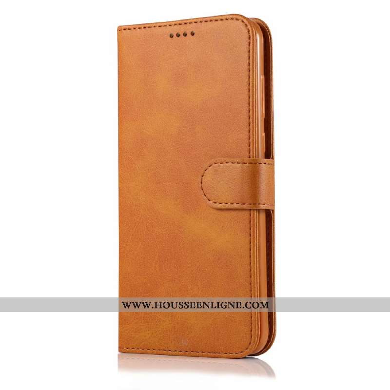Étui iPhone Xs Max Protection Portefeuille Nouveau Téléphone Portable Cuir Tout Compris Coque Marron