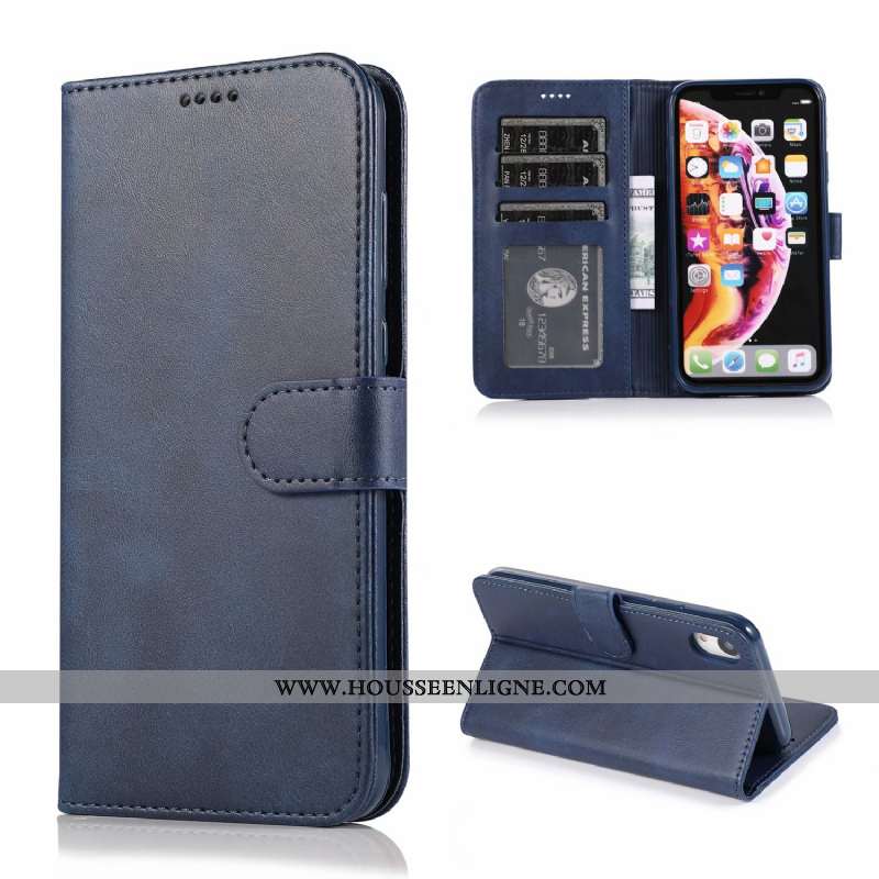 Étui iPhone Xs Max Protection Portefeuille Nouveau Téléphone Portable Cuir Tout Compris Coque Marron