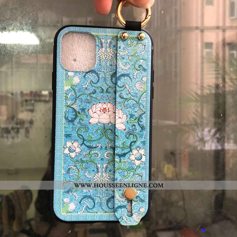 Étui iPhone Xs Max Silicone Vintage Palais Incassable Coque Vent Bleu