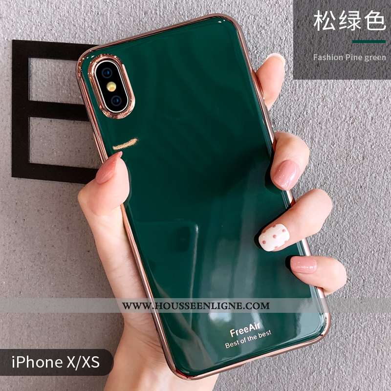 Étui iPhone Xs Max Tendance Légère Fluide Doux Clair Coque Luxe Silicone Blanche