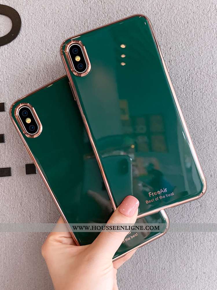 Étui iPhone Xs Max Tendance Légère Fluide Doux Clair Coque Luxe Silicone Blanche