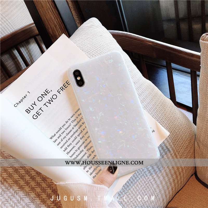Étui iPhone Xs Modèle Fleurie Fluide Doux Tout Compris Téléphone Portable Silicone Rose Noir