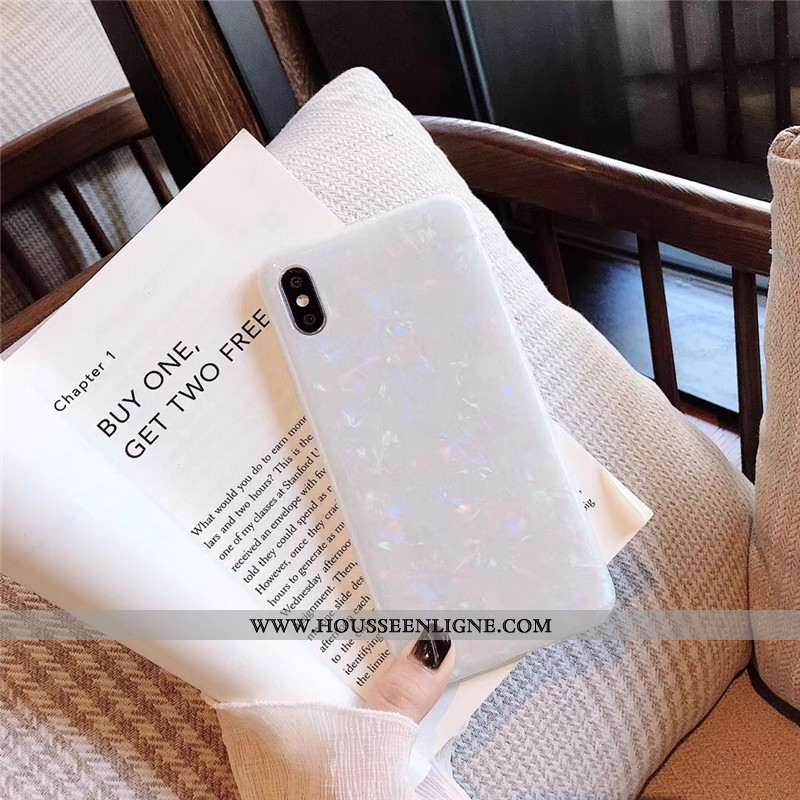 Étui iPhone Xs Modèle Fleurie Fluide Doux Tout Compris Téléphone Portable Silicone Rose Noir