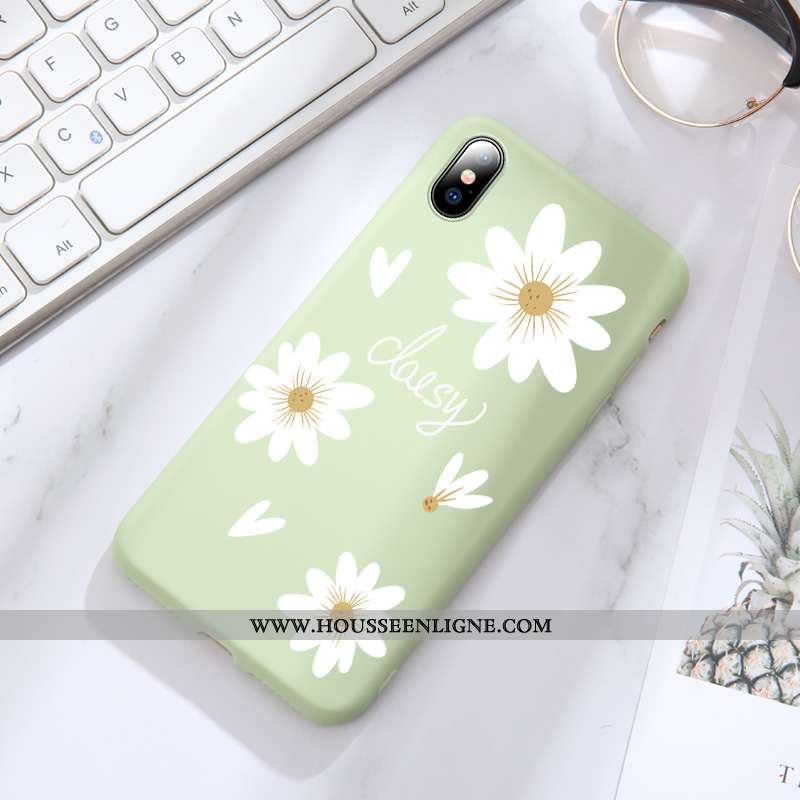 Étui iPhone Xs Silicone Protection Incassable Personnalité Tout Compris Tendance Verte