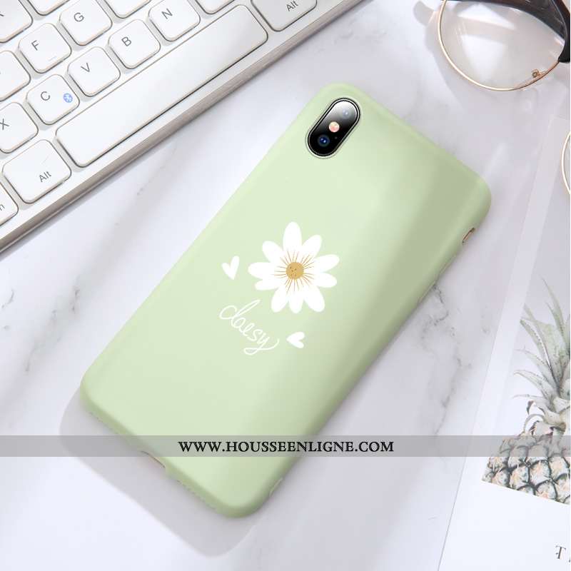 Étui iPhone Xs Silicone Protection Incassable Personnalité Tout Compris Tendance Verte
