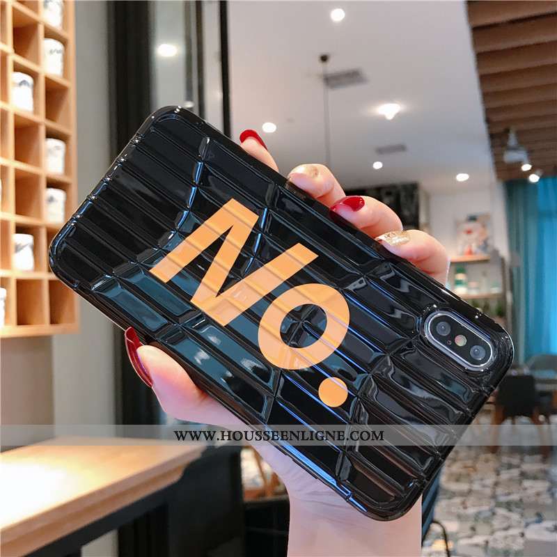 Étui iPhone Xs Tendance Modèle Fleurie Jaune Lettre Voyage Fluide Doux Incassable