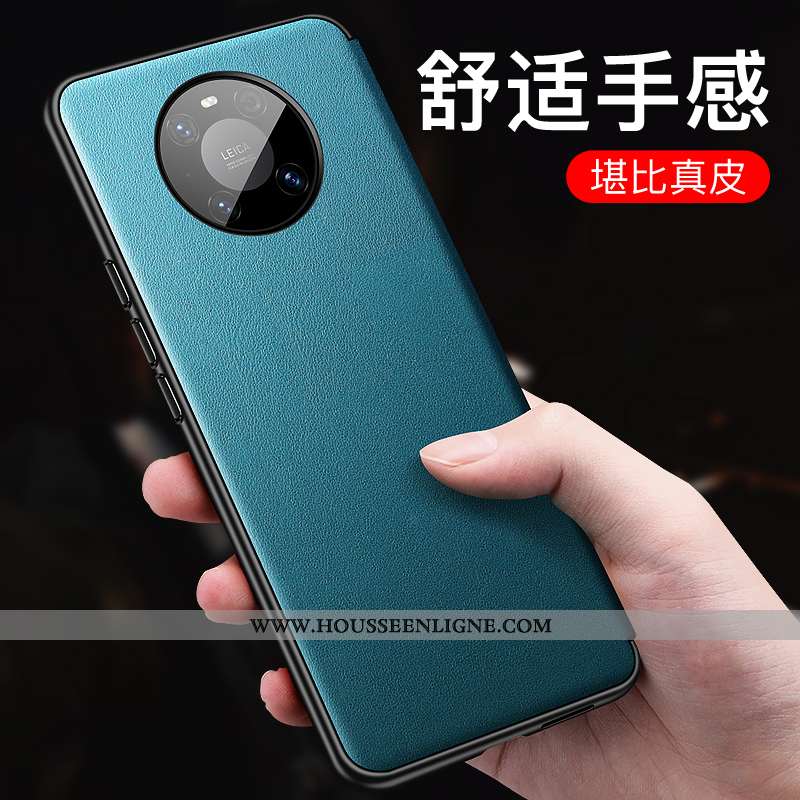 Coque Huawei Mate 40 Légère Cuir Noir Ultra Tout Compris Étui Protection