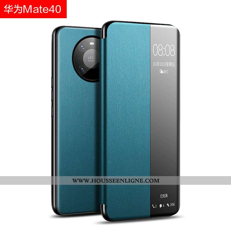 Coque Huawei Mate 40 Légère Cuir Noir Ultra Tout Compris Étui Protection