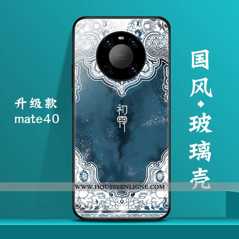 Coque Huawei Mate 40 Personnalité Créatif Vent Tendance Bleu Nouveau