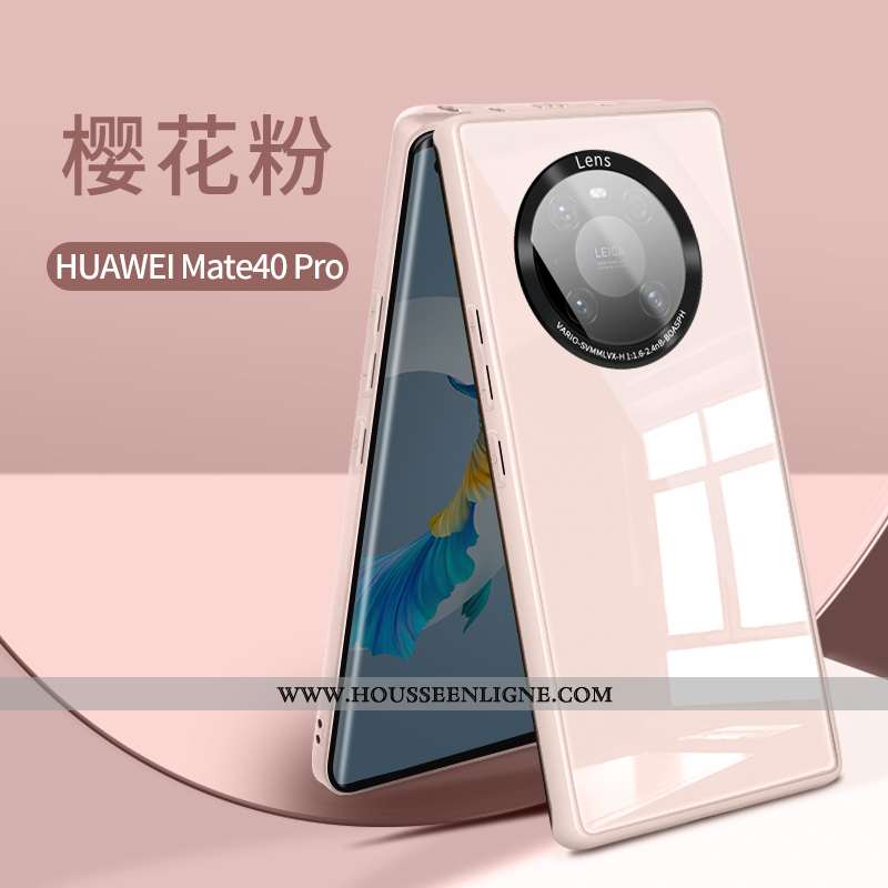 Coque Huawei Mate 40 Pro Légère Silicone Nouveau Ultra Protection Verre Tout Compris Violet