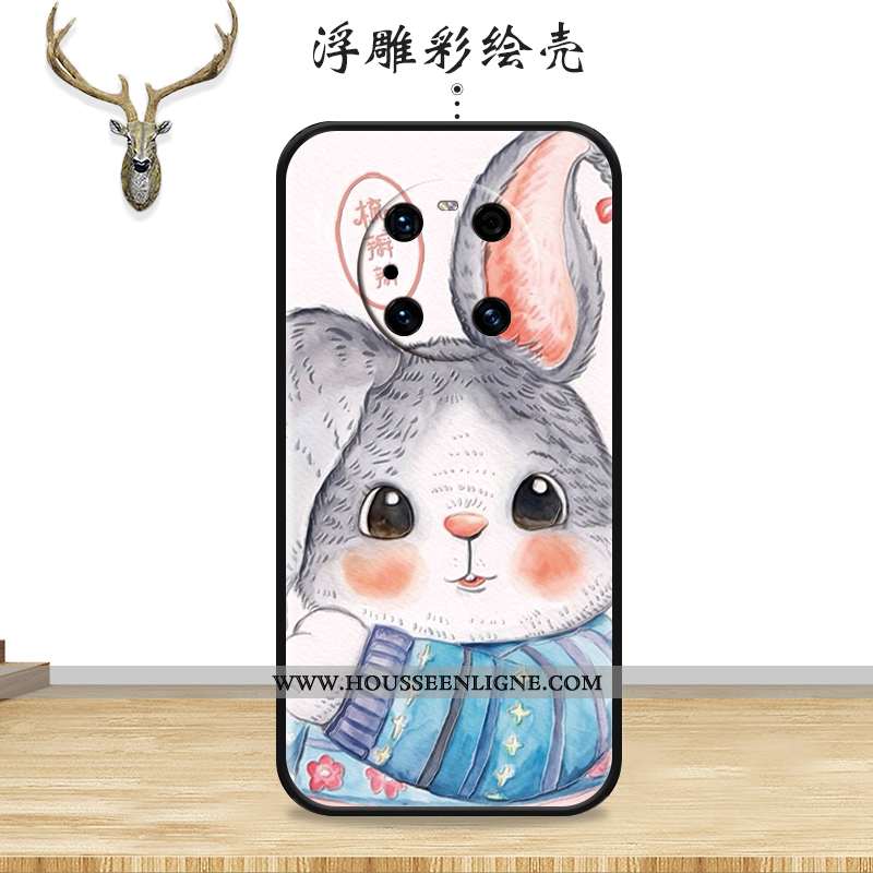 Coque Huawei Mate 40 Pro Protection Ornements Suspendus Dessin Animé Lapin Incassable Cœur Tout Comp