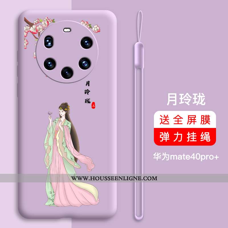Coque Huawei Mate 40 Pro+ Protection Personnalité Net Rouge Nouveau Étui Incassable Silicone