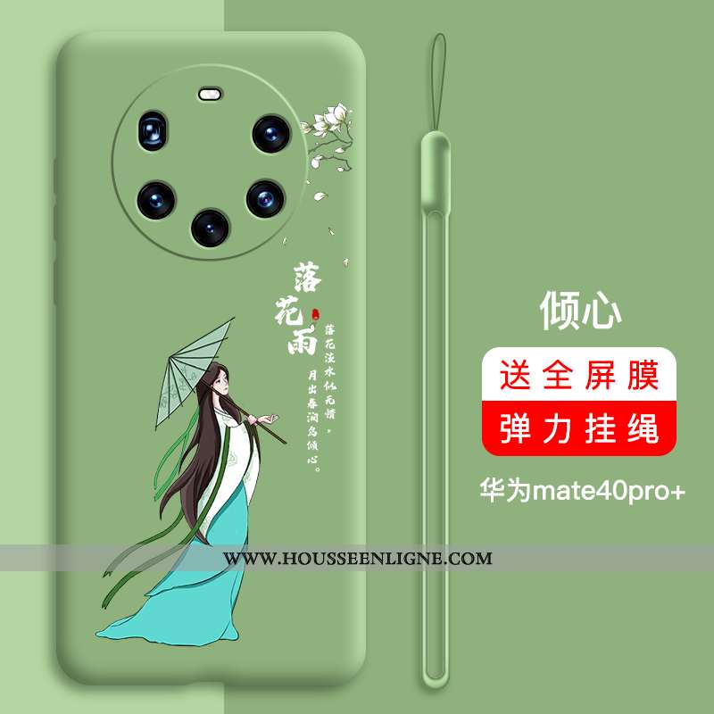 Coque Huawei Mate 40 Pro+ Protection Personnalité Net Rouge Nouveau Étui Incassable Silicone