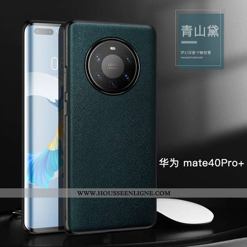 Coque Huawei Mate 40 Pro+ Protection Personnalité Vert Bovins Simple Étui Verte