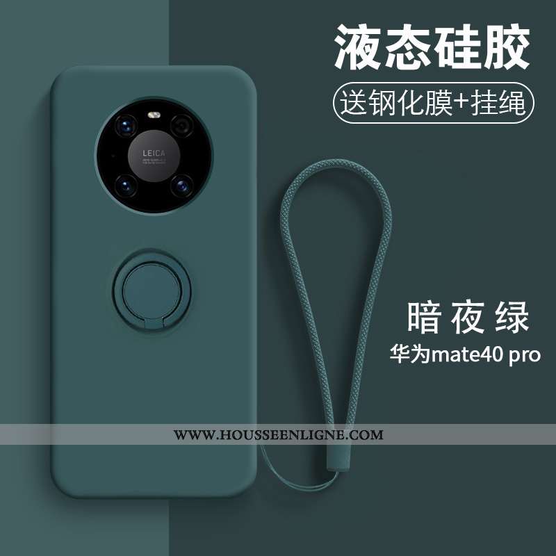 Coque Huawei Mate 40 Pro Tendance Fluide Doux Net Rouge Nouveau Incassable Étui Créatif Verte