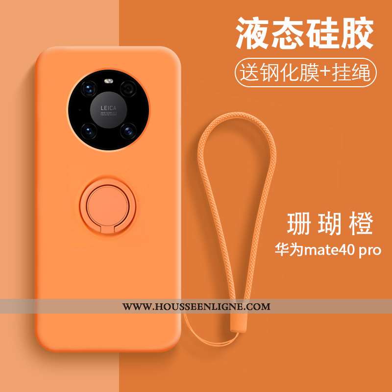 Coque Huawei Mate 40 Pro Tendance Fluide Doux Net Rouge Nouveau Incassable Étui Créatif Verte