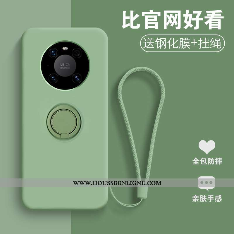 Coque Huawei Mate 40 Pro Tendance Fluide Doux Net Rouge Nouveau Incassable Étui Créatif Verte