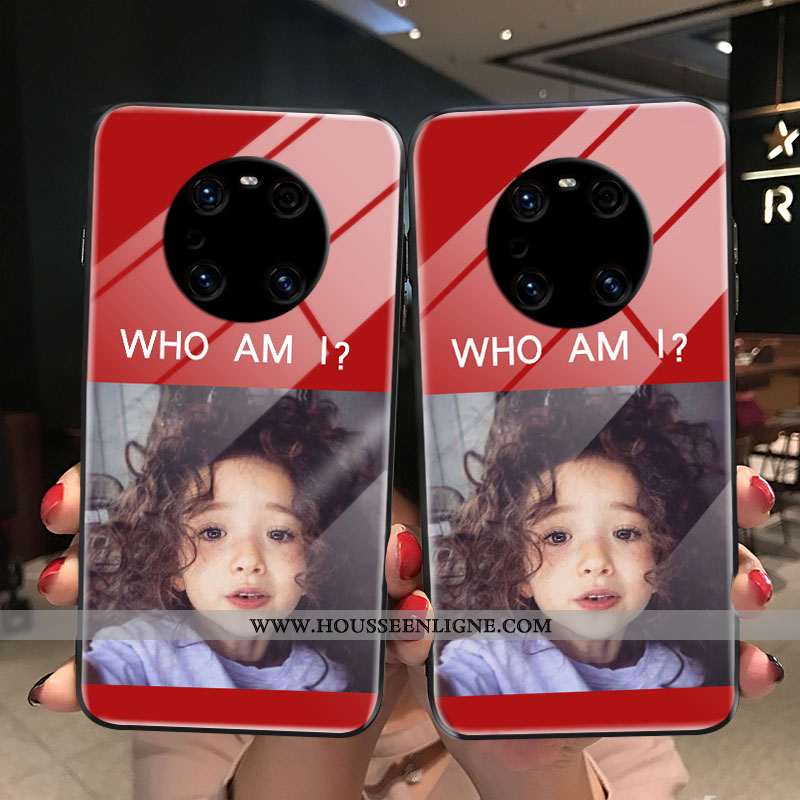 Coque Huawei Mate 40 Rs Créatif Protection Étui Verre Vent Rouge