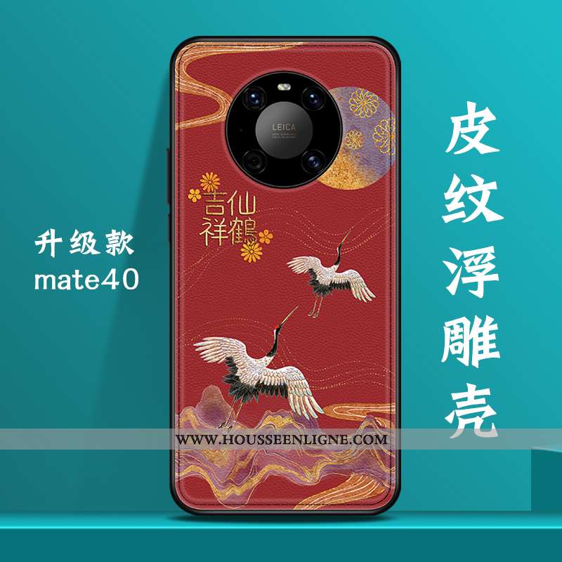 Coque Huawei Mate 40 Tendance Personnalité Net Rouge Style Chinois Luxe Nouveau Bleu